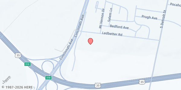 Map showing Greene County FISH Pantry at 774 Cincinnati Ave, Xenia, OH