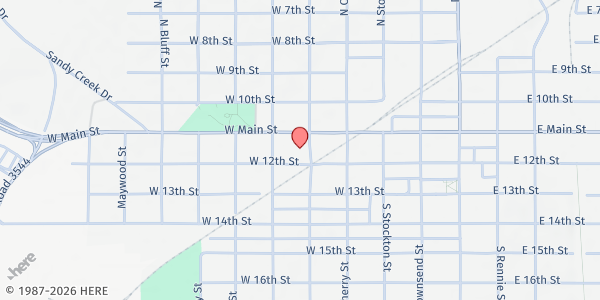 Map showing Abba's Tables at 113 S. Johnston Ave., Ada, OK