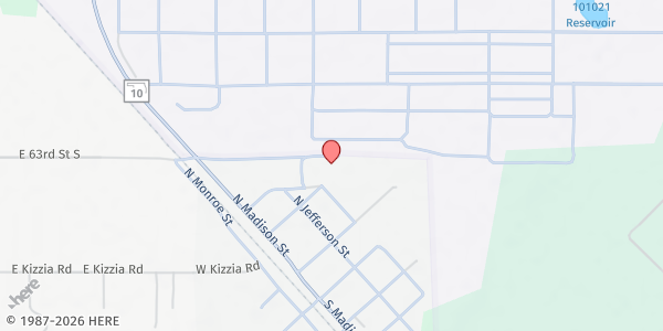 Map showing Master's Call Cowboy Church at 300 N. Madden Ave., Braggs, OK