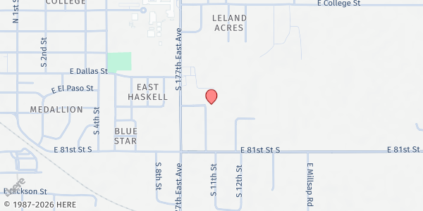 Map showing Catholic Charities Ministry of Compassion - Broken Arrow at 1012 E Fort Worth St, Broken Arrow, OK