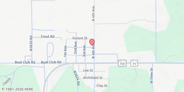 Map showing Cartwright Community Resource Center at 309 N. 4th Ave., Cartwright, OK