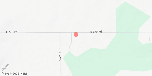 Map showing People Community Center at 428099 E 270 Rd., Chelsea, OK