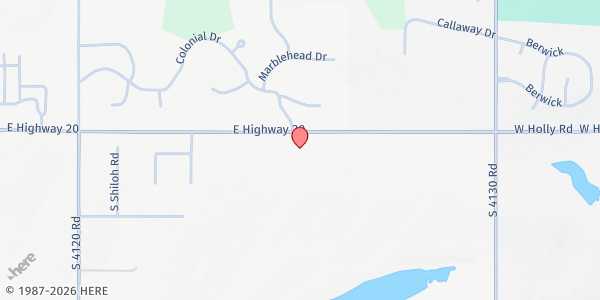 Map showing Grace United Methodist Church at 9472 Ok 20, Claremore, OK