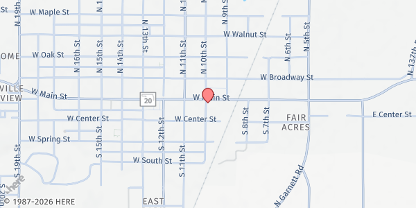 Map showing Mission on Main Street at 924 W. Main St., Collinsville, OK
