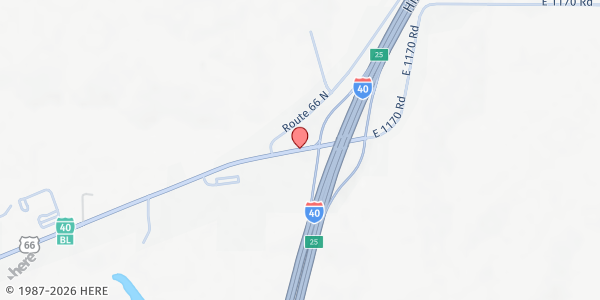 Map showing St Matthew Catholic Church at 3001 E Hey 66, Elk City, OK