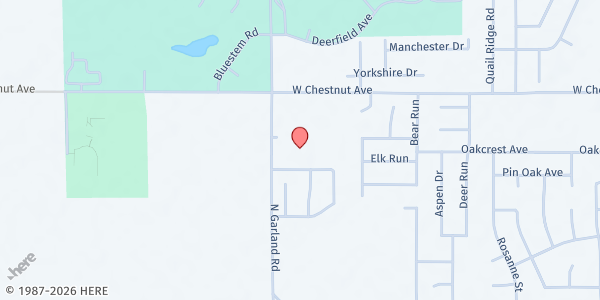 Map showing North Garland Church of Christ at 703 N Garland Rd, Enid, OK