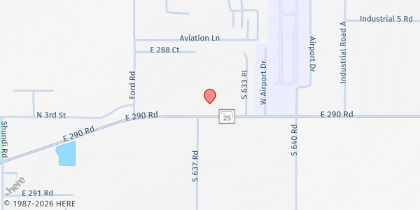 Map showing Christian H.E.L.P. Center at 1703 E 290 RD, Grove, OK
