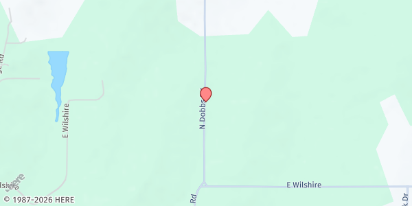 Map showing Harrah Church at 101 Dobbs Rd., Harrah, OK