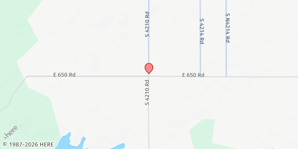 Map showing Abundant Rain Ministries - Inola Distribution Site at 37260 S 4210 Road, Inola, OK