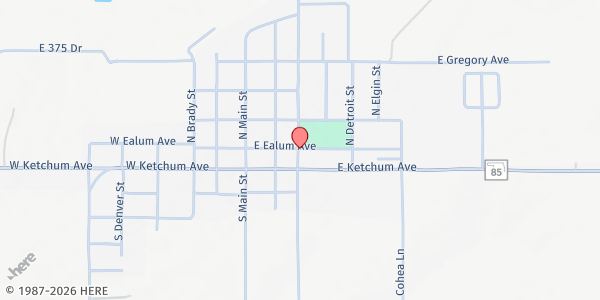 Map showing Grand Nation Inc. - Ketchum at 343 E Ealum Ave, Ketchum, OK