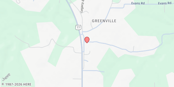 Map showing Mercy Health Love County at 4671 Wolfpac Rd, Marietta, OK