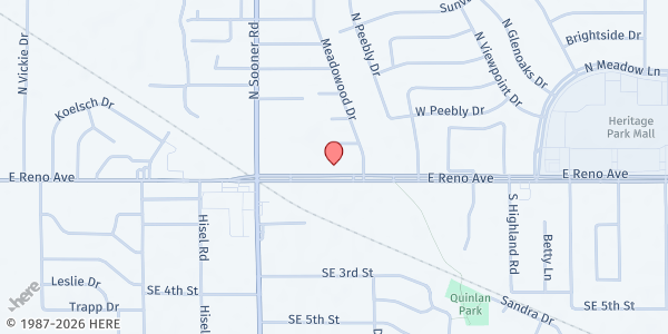 Map showing Master's Market at 5751 E Reno Ave, Midwest City, OK