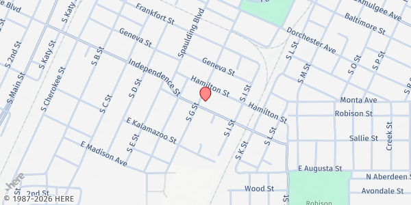 Map showing Salvation Army/Muskogee at 700 Independence St, Muskogee, OK