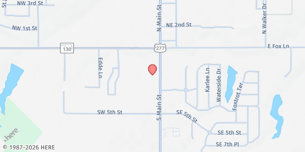 Map showing Tri City Hope Center at 201 S Main St, Newcastle, OK