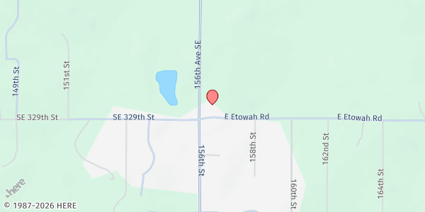 Map showing Twelve Corners Baptist Church at 15601 E Etowah Rd, Noble, OK