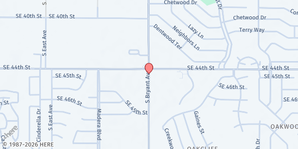 Map showing Entrepreneur School for Kids at 4520 S Bryant Ave, Oklahoma City, OK