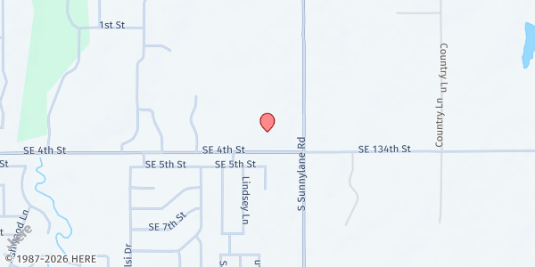 Map showing Highland Baptist Church at 2425 SE 4th St, Oklahoma City, OK