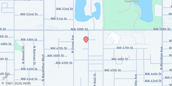 Map showing St. Charles Borromeo Pantry - Dorothy Day Center at 4919 N. State St., Oklahoma City, OK