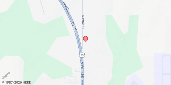 Map showing Jubilee Christian Center at 12430 N 230 Rd, Okmulgee, OK