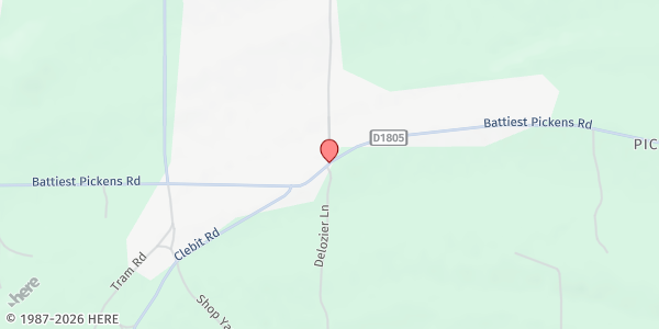 Map showing Helping Hands Food Pantry at 10679 Unit B Battiest Pickens Rd, Pickens, OK