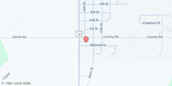 Map showing Wheatheart Nutrition of Ringwood at 125 Melrose St, Ringwood, OK