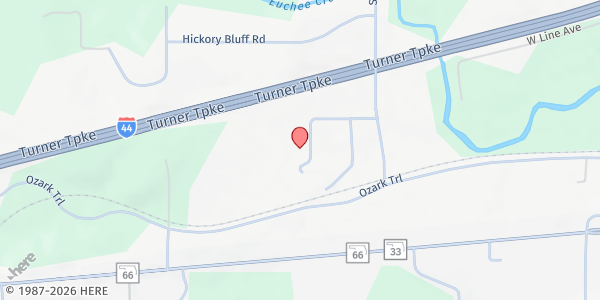 Map showing Lifegate Freedom Recovery Ministries at 11680 S. 153rd West Ave., Sapulpa, OK