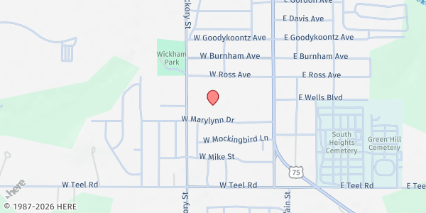 Map showing The Salvation Army - Sapulpa at 1721 S. Hickory St., Sapulpa, OK