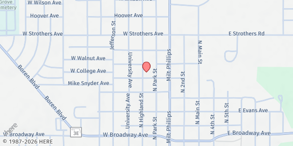 Map showing New Age Project of Seminole at 210 W College, Seminole, OK