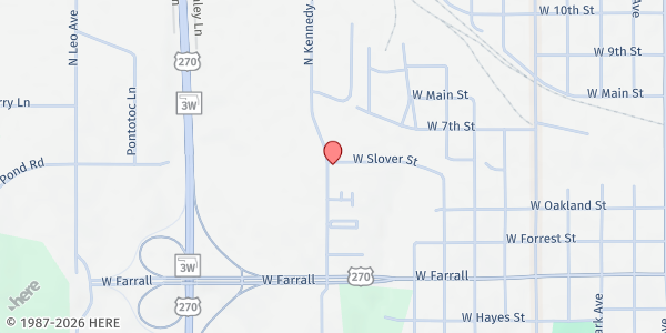 Map showing Faith 7 Activity Center at 301 S Kennedy Ave, Shawnee, OK