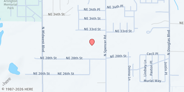 Map showing Star Spencer High School at 3001 Spencer Rd., Spencer, OK