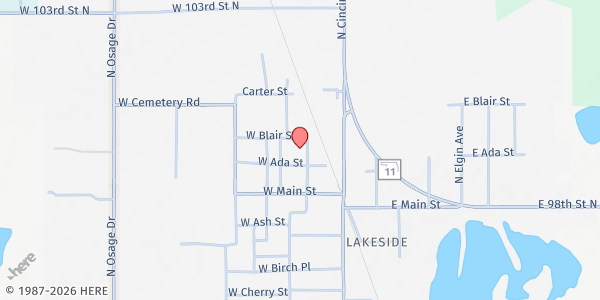 Map showing Dividing Bread Ministry / Sperry at 217 S First St, Sperry, OK