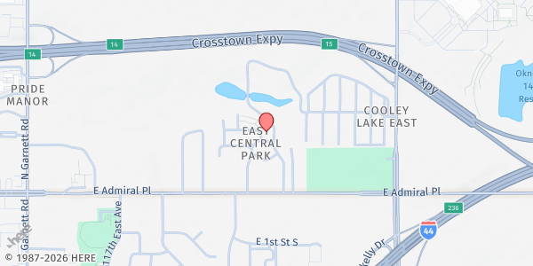 Map showing Tulsa Housing Authority - East Central Village at 12330 E Archer St, Tulsa, OK