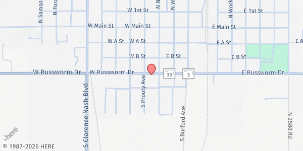 Map showing Opportunities at 117 W Russworm Dr, Watonga, OK