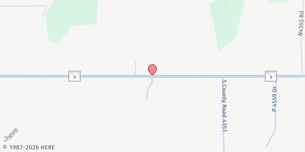 Map showing Faith Community Church (Haskell Co.) at 10958 W HWY 9, Whitefield, OK