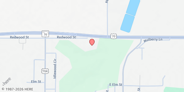 Map showing River of Life Wilson at 938 Redwood St, Wilson, OK