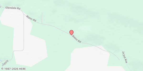 Map showing Bethel Baptist Church at 305 Wann St., Wister, OK