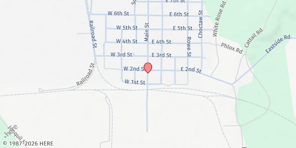 Map showing Wright City Senior Citizens at 1000 North Norwood, Wright City, OK