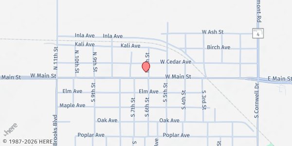 Map showing Compassionate Sharing at 4 N 6th St, Yukon, OK