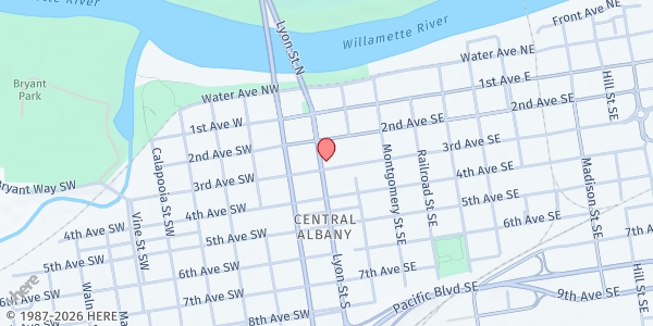 Map showing Chance Recovery - Lyon at 231 Lyon St. SE, Albany, OR