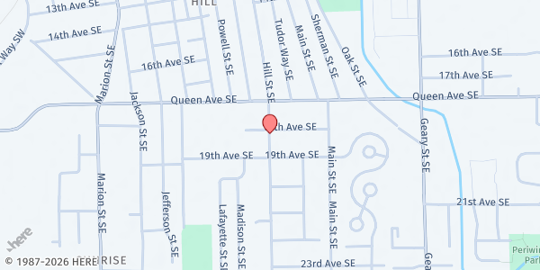 Map showing Mid-Valley Community Gleaners - Albany at 3405 Kizer Ave, Albany, OR