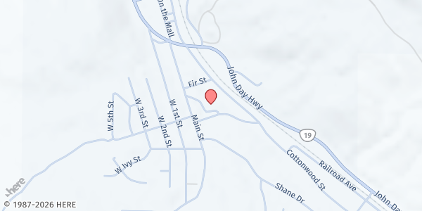 Map showing Arlington Help Center at 150 Hemlock St, Arlington, OR