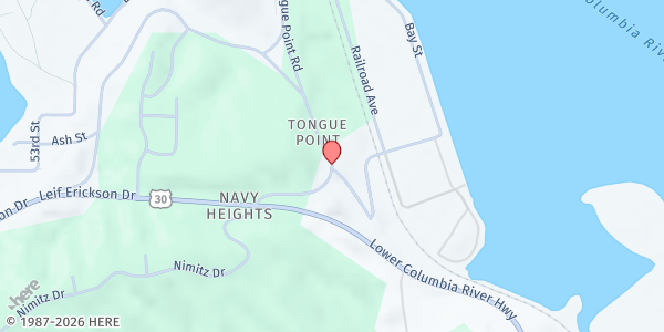 Map showing Knappa Food Pantry at 42889 Old Hwy. 30, Astoria, OR