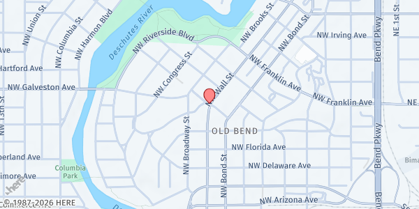 Map showing Family Kitchen at 231 NW Idaho, Bend, OR