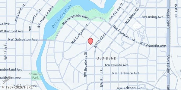 Map showing Family Kitchen at 231 NW Idaho, Bend, OR