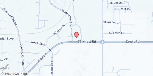 Map showing Nativity Food Pantry at 60850 Brosterhous Road, Bend, OR