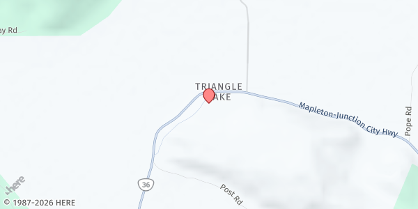 Map showing Triangle Food Box at 20280 Blachly Grange Road, Blachly, OR