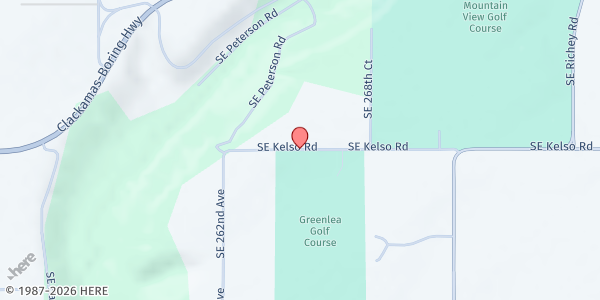 Map showing Hood View Adventist Church at 26775 Se Kelso Rd, Boring, OR