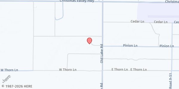 Map showing Bountiful Blessings at 60506 Old Lake Rd, Christmas Valley, OR