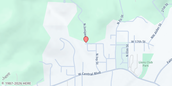 Map showing SCFS Bear Cupboard at 790 W 17th St, Coquille, OR