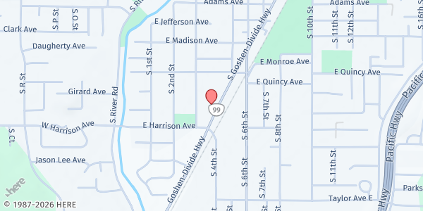 Map showing Client Choice (Neighbors Choose Food) at Client Choice (Neighbors Choose Food), Cottage Grove, OR